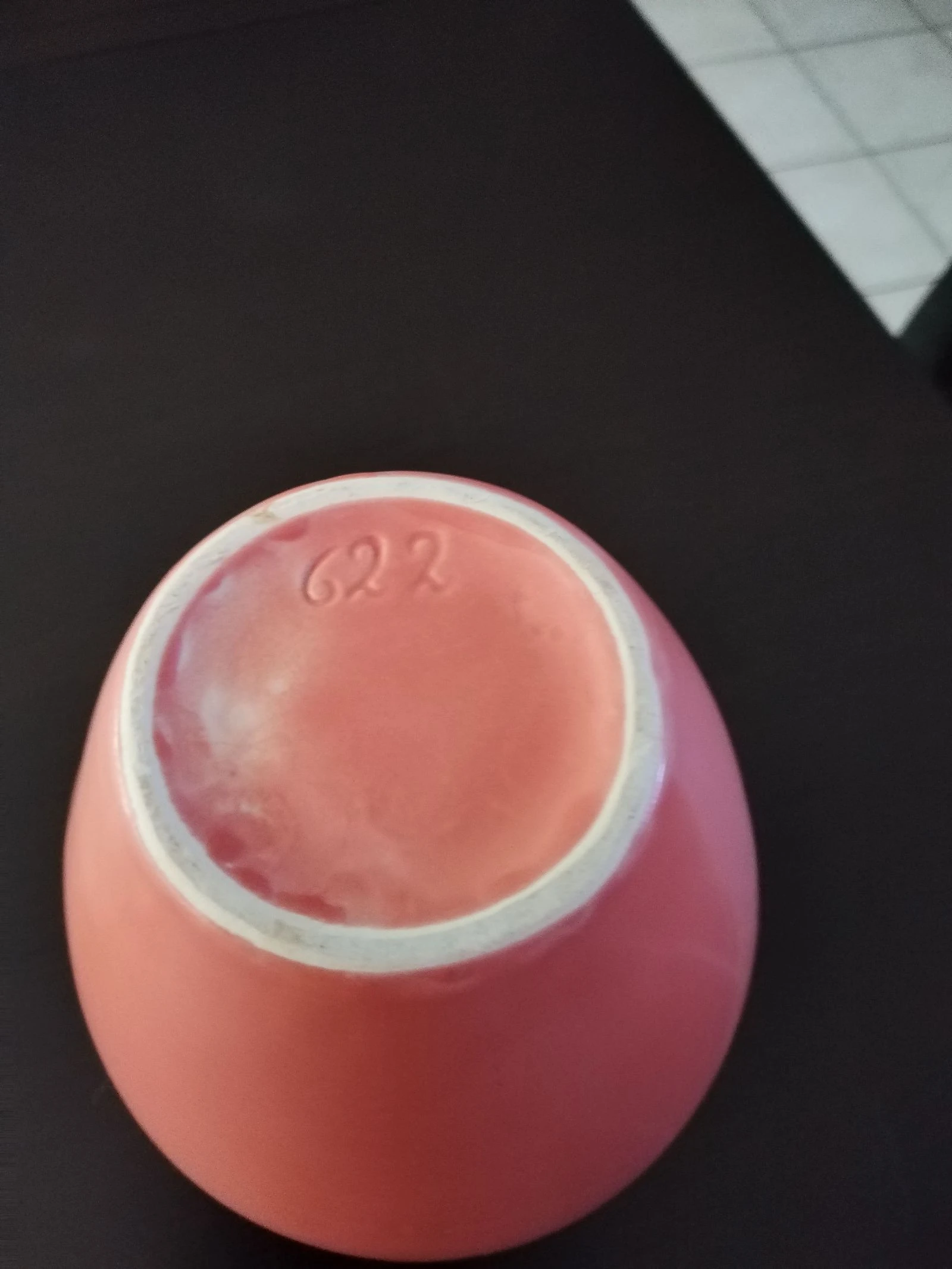Vaso vintage retro de cerámica esmaltada, terracota naranja. – photo 7